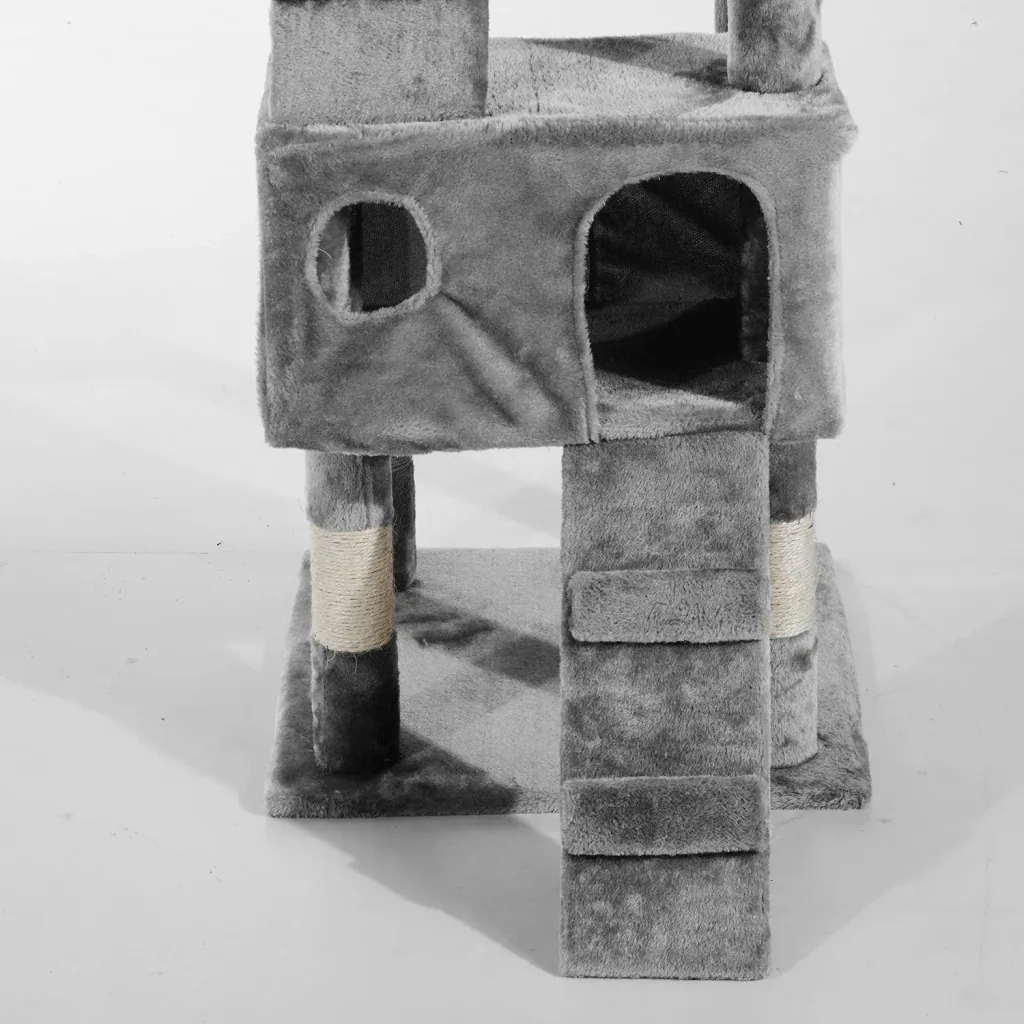 Katzenbaum Kletterbaum Katze Sisal Grau