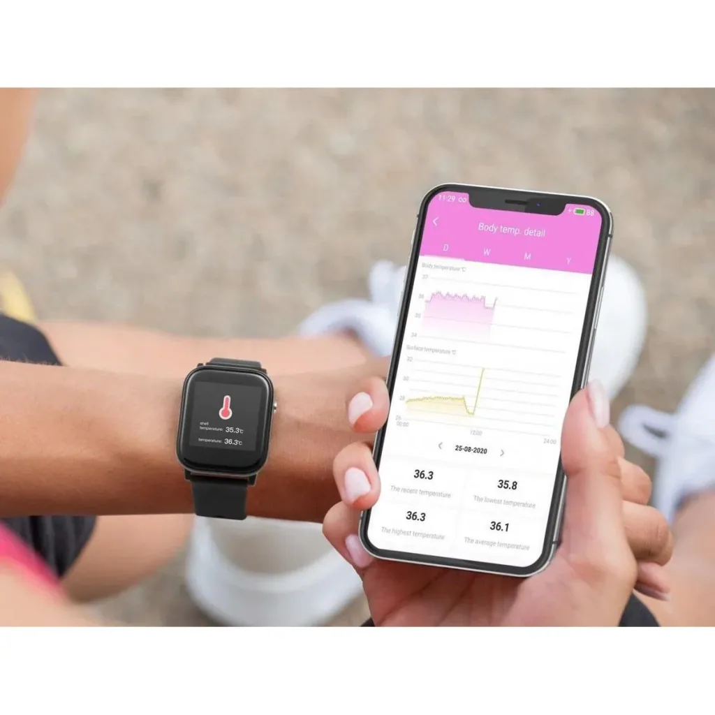 Smartwatch mit Temperaturmessung
