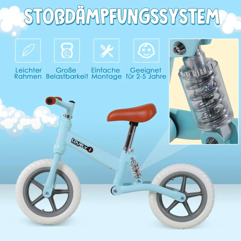 Kinder Laufrad mit Stoßdämpfer