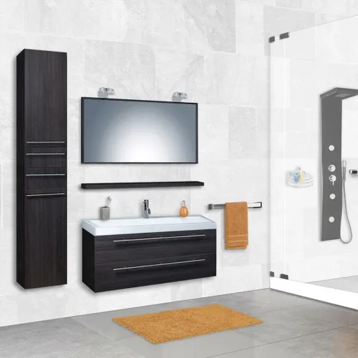 Badezimmermöbel Force 100 cm - Gris