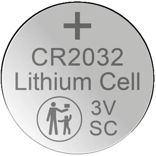 Lithium Knopfzelle CR2032, 3 Volt - 5 Stück