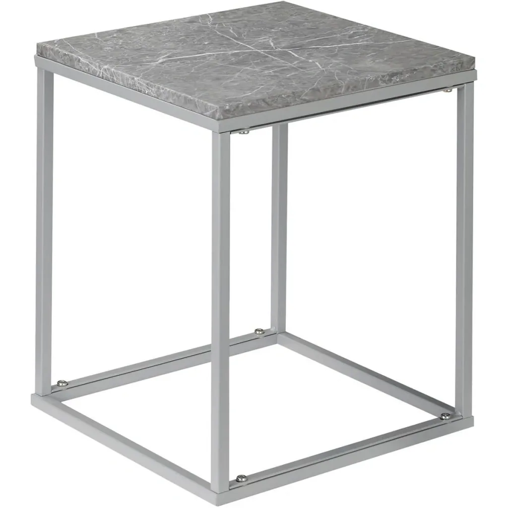 Gartentisch - Metall - Grau - 40 x 40 x 50 cm