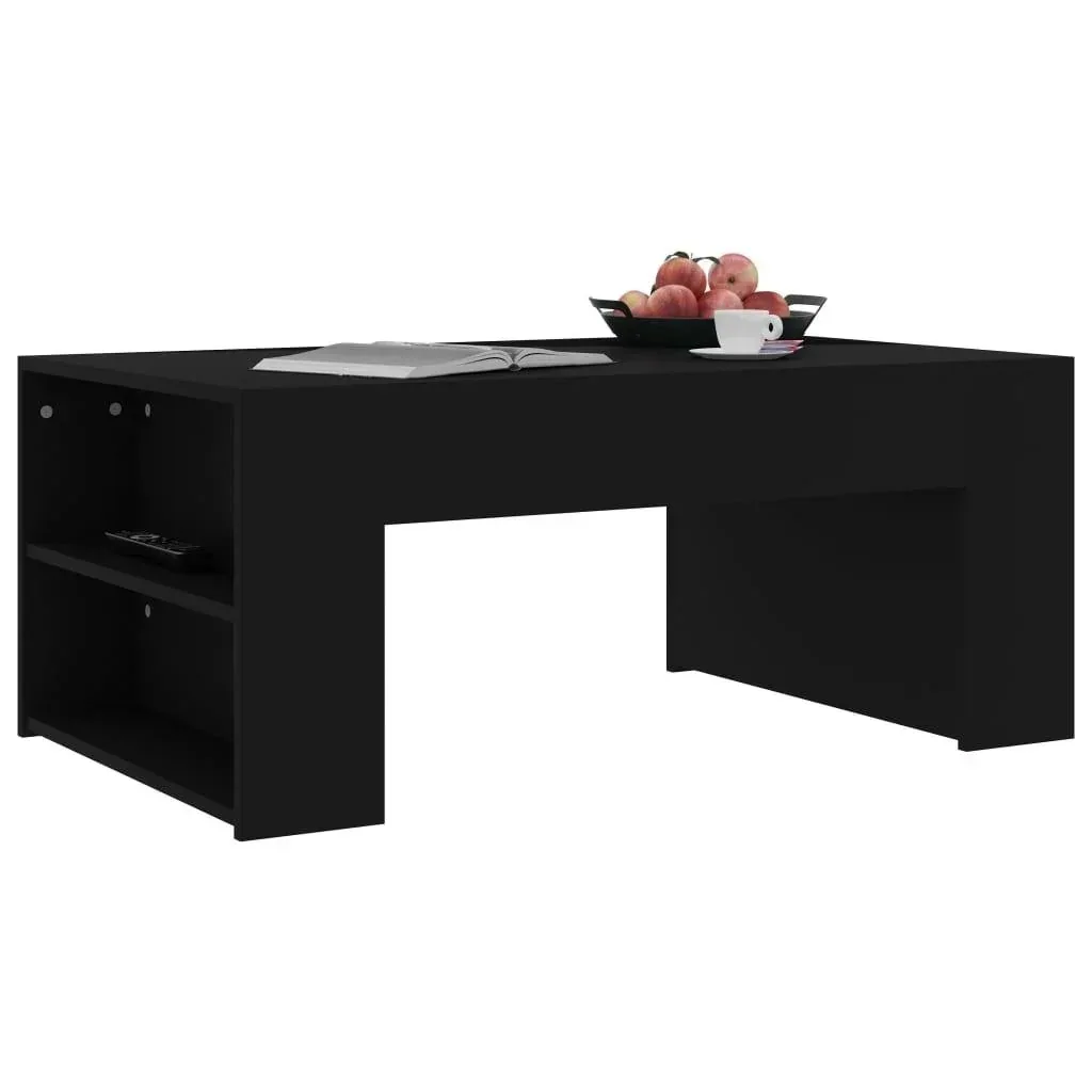 Couchtisch 100x60x42 cm schwarz Spanplatte