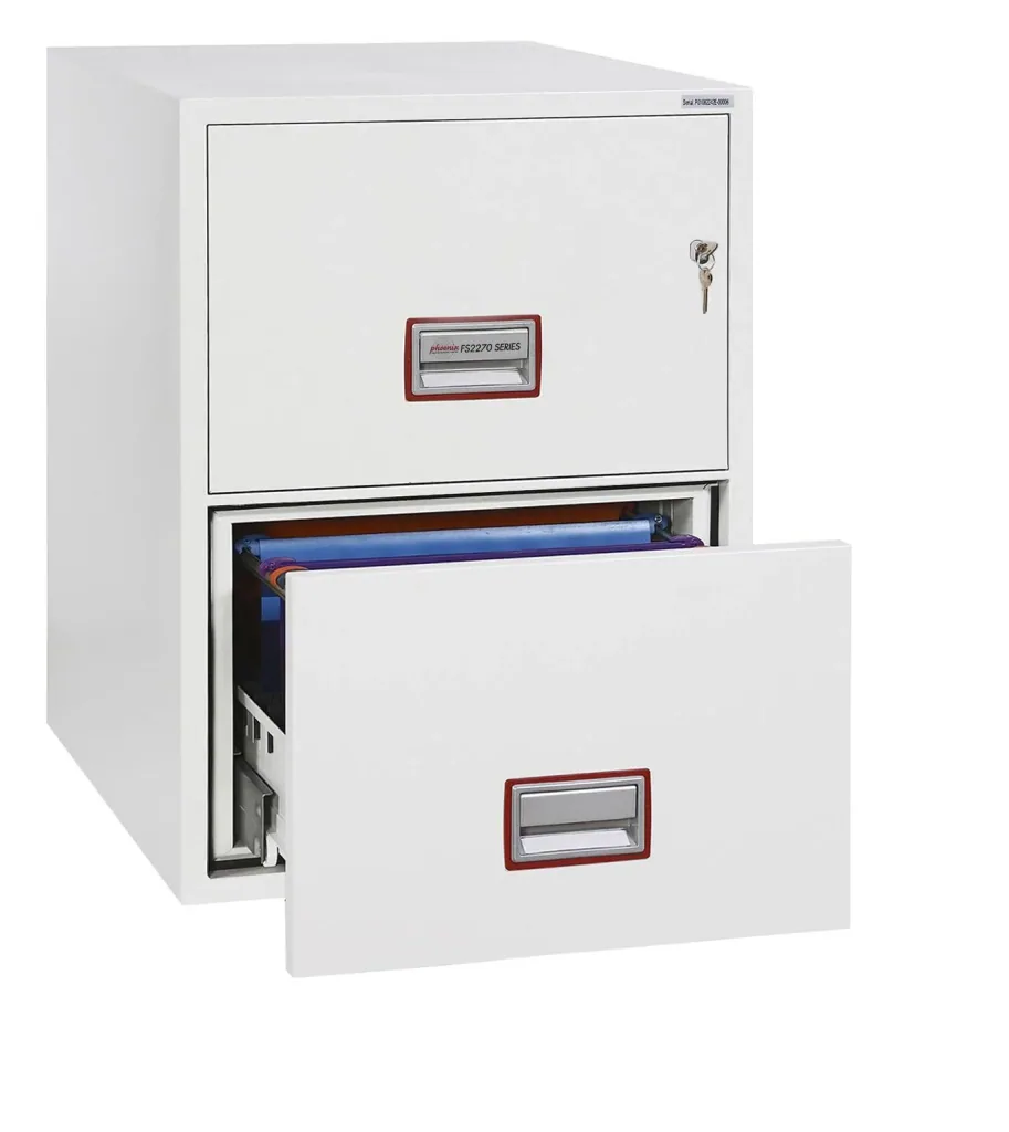 Aktenschrank World Class Vertical Fire File mit 2 Schubladen und Schlüsselschloss