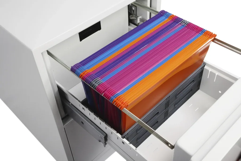 Aktenschrank World Class Vertical Fire File mit 2 Schubladen und Schlüsselschloss