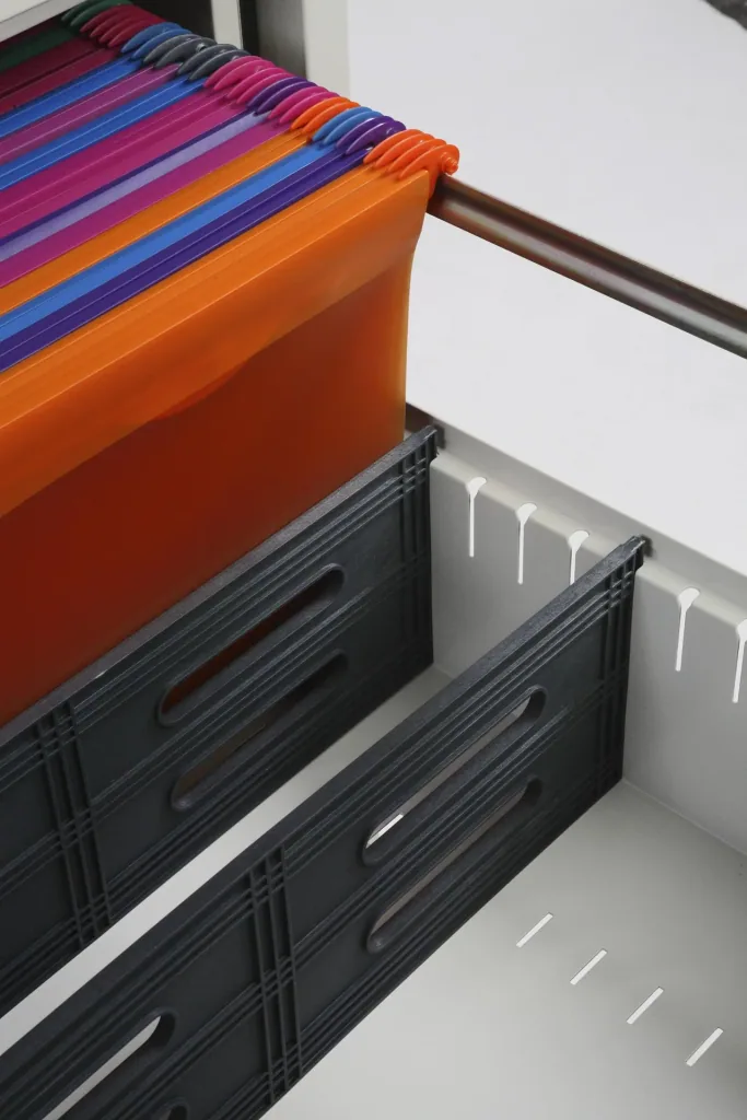 Aktenschrank World Class Vertical Fire File mit 2 Schubladen und Schlüsselschloss