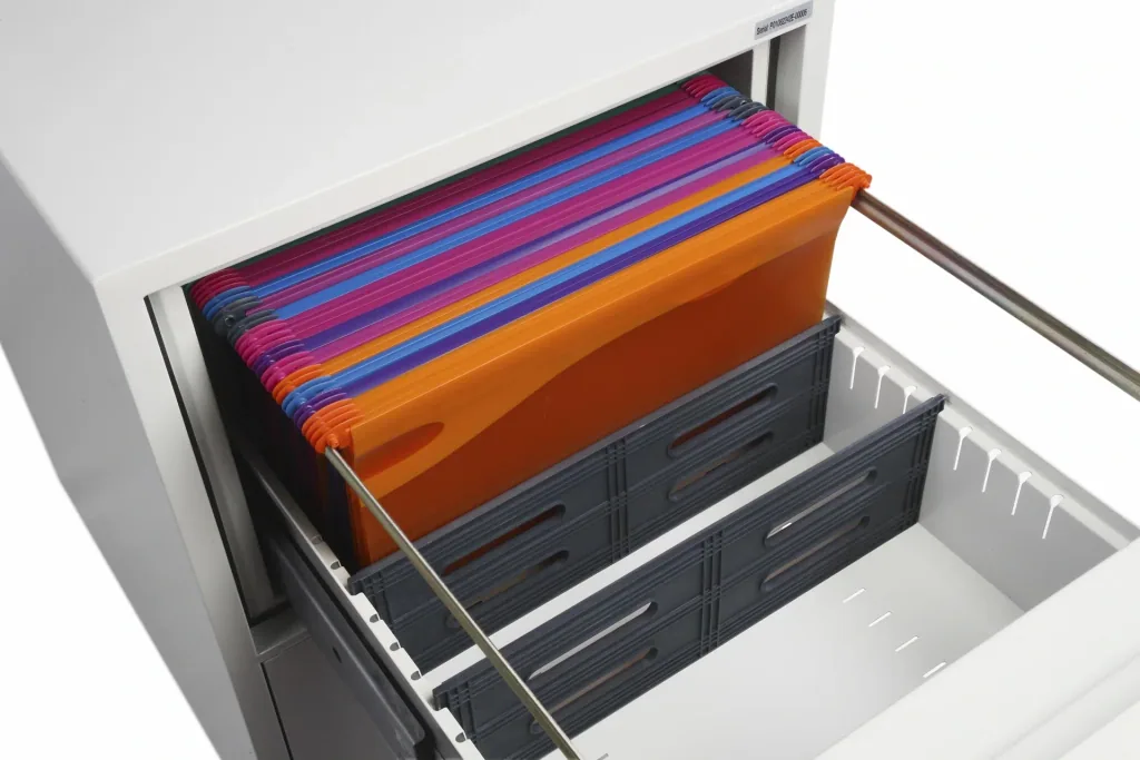 Aktenschrank World Class Vertical Fire File mit 2 Schubladen und Schlüsselschloss