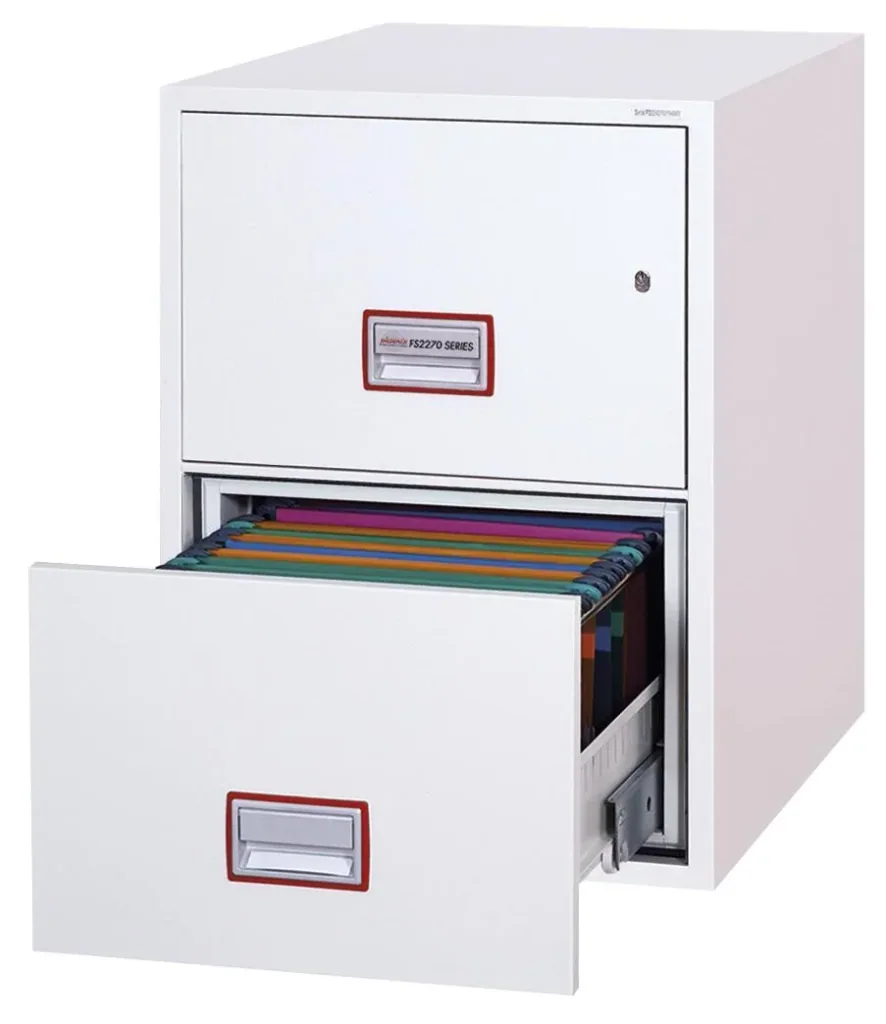 Aktenschrank World Class Vertical Fire File mit 2 Schubladen und Schlüsselschloss