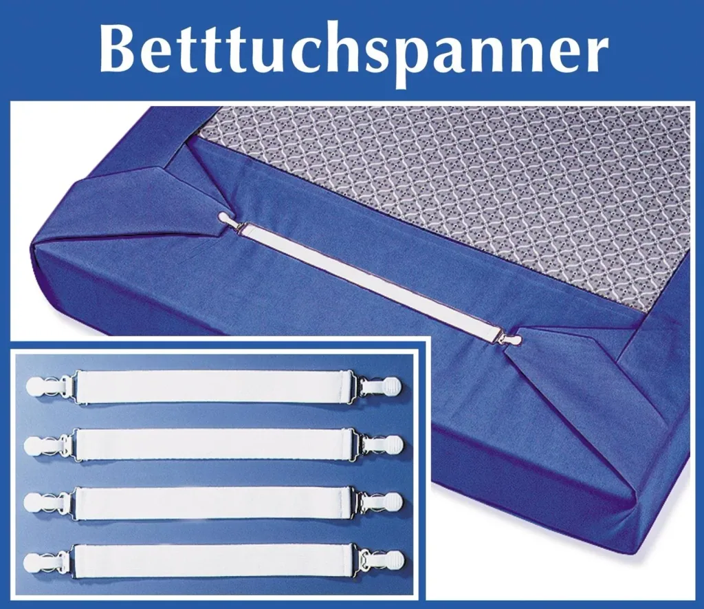 Betttuchspanner - 4 Stück