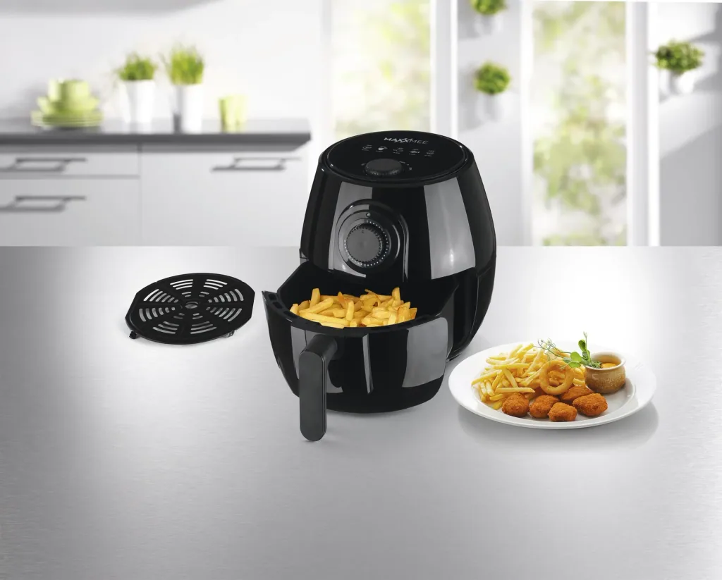 XL Heißluft-Fritteuse 4 Liter, 1400 Watt, schwarz