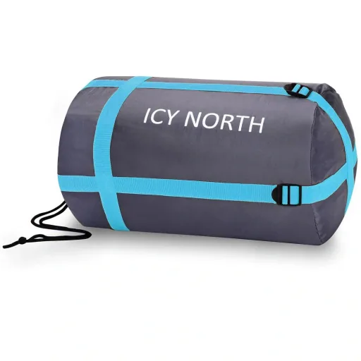 Schlafsack Bergsteiger Icy North dunkelblau + hellblau