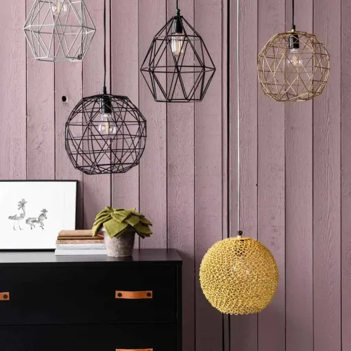 Kidsdepot Pendellampe "Scoop" Metall rosa