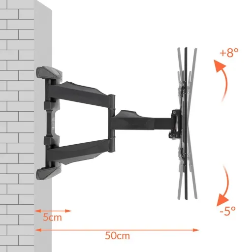 TV-Wandhalterung 55 Zoll Schwarz