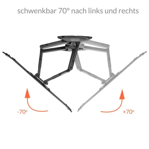 TV-Wandhalterung 55 Zoll Schwarz