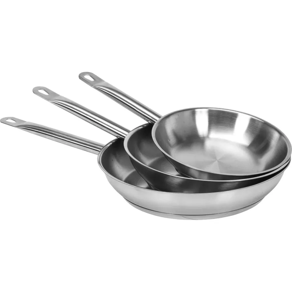 Bratpfanne aus Edelstahl - Ø24 cm - 2,3L - für jeden Herd