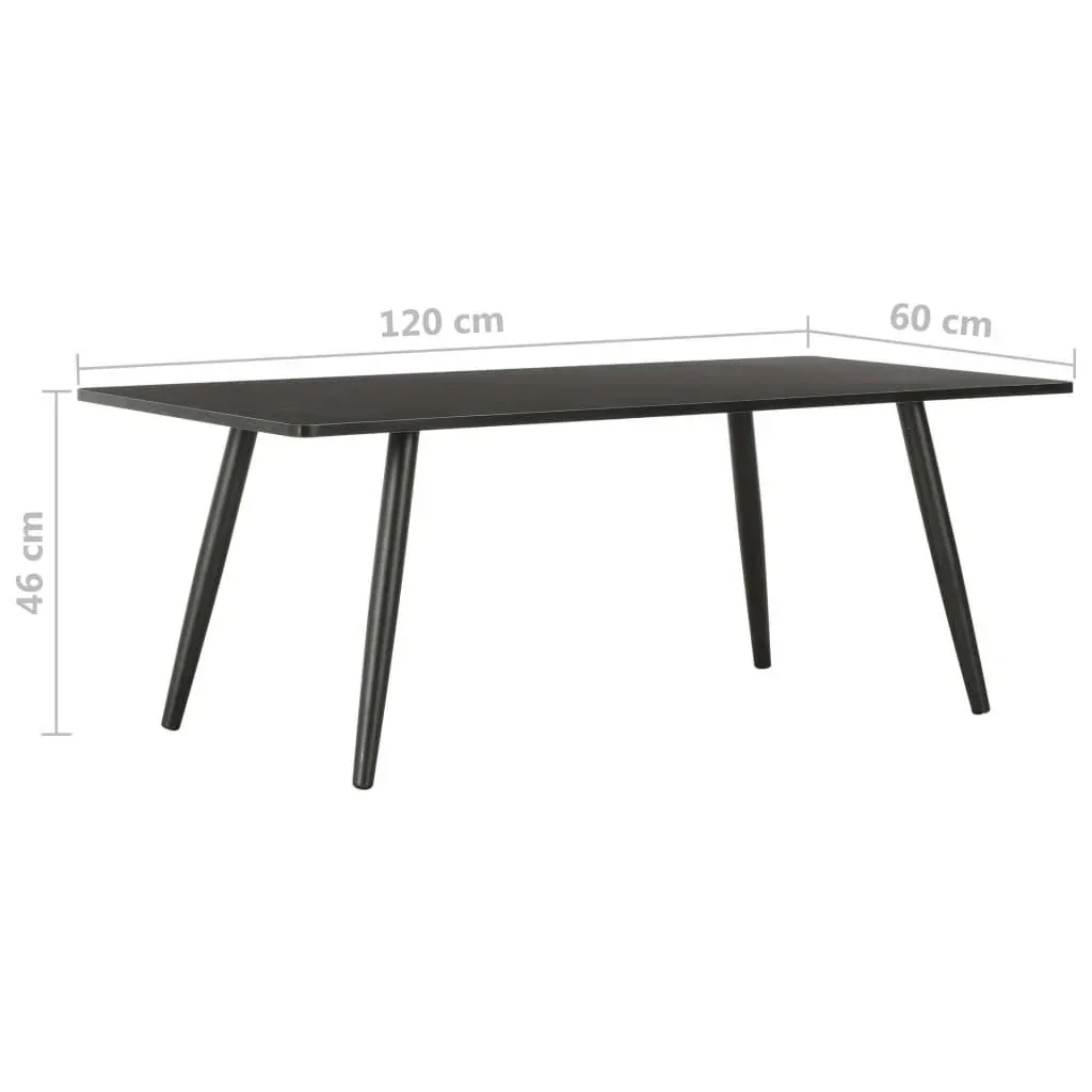 Couchtisch 120x60x46 cm schwarz