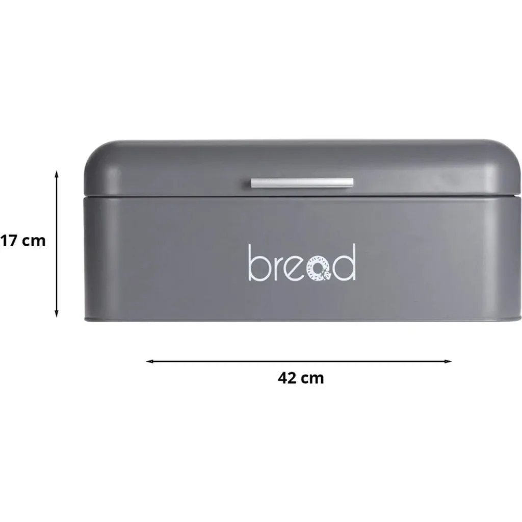 Broteimer - Metall - Grau 42x22x16cm