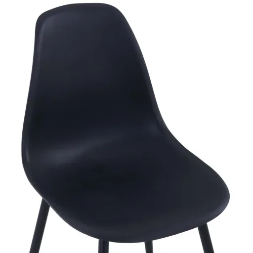 Esstischstühle 4 Stück PP schwarz