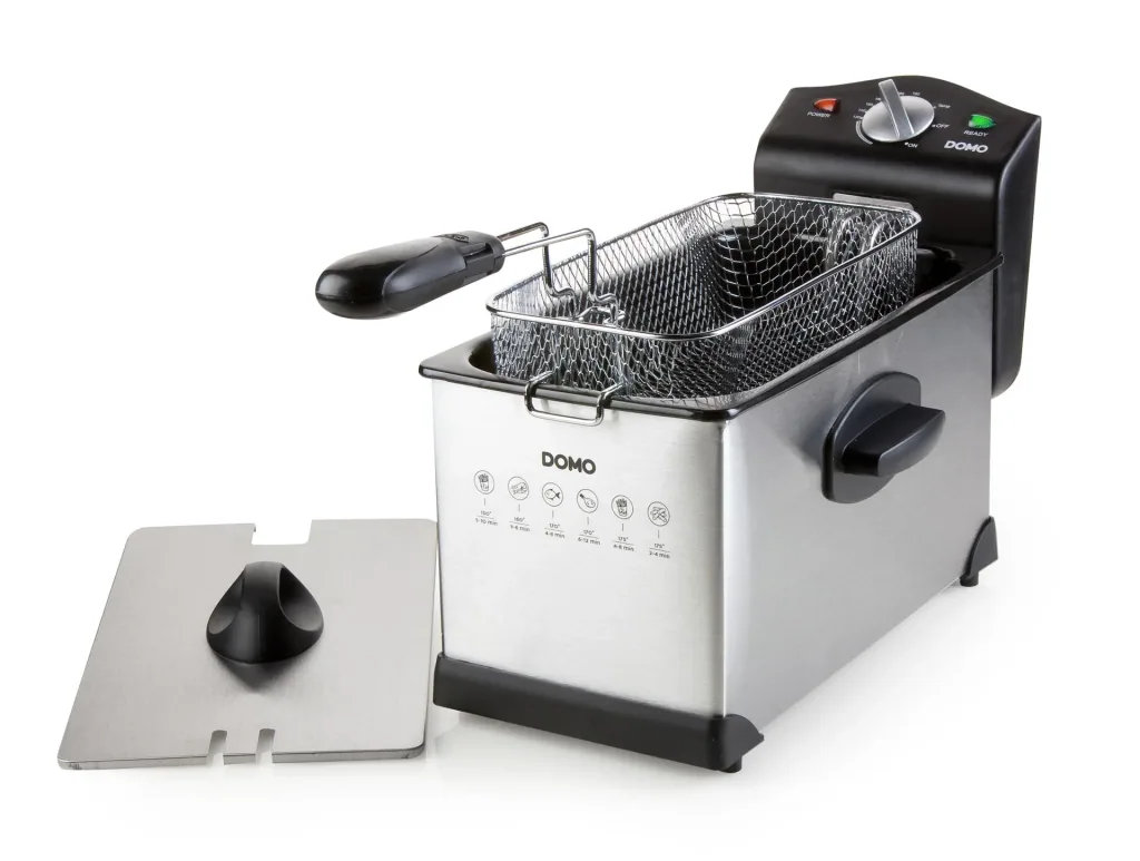 Fritteuse "Cool Zone", Edelstahl, Silberfarben/ Schwarz, 3 Liter, 2000 Watt