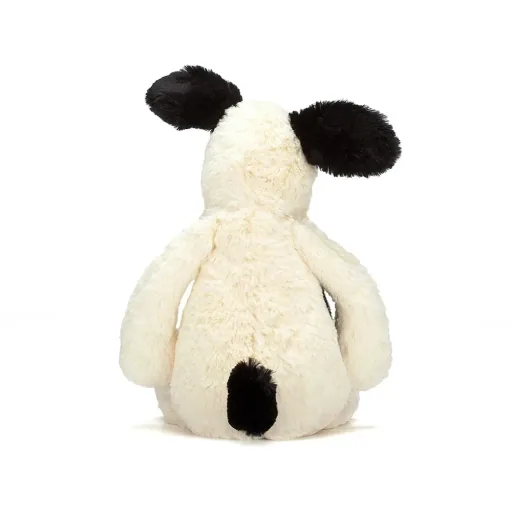 Jellycat Kuscheltier, Plüschtier, Stofftier - Bashful Black & Cream Puppy, 31x12 cm