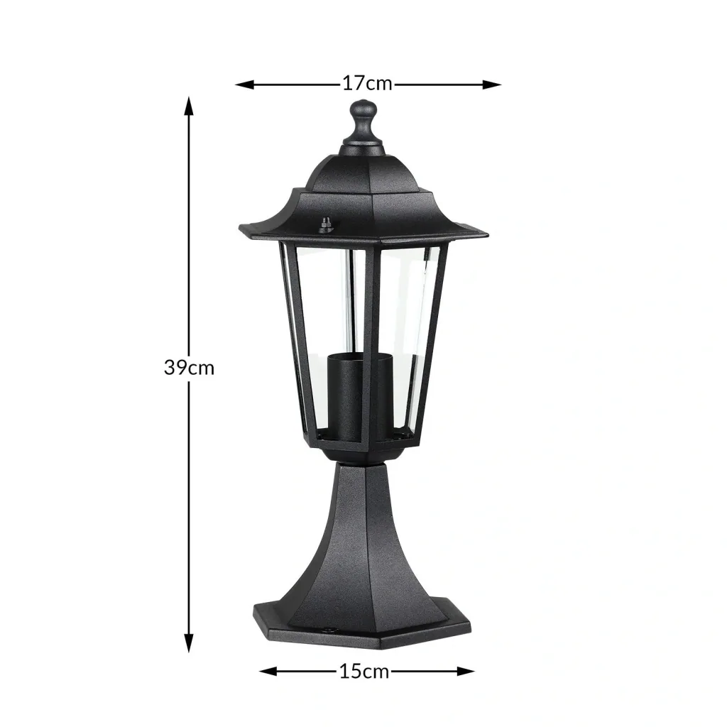 Gartenlampen-Set 6 Stück anthrazit 39 x 17cm