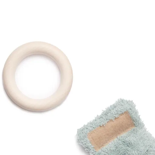 Nobodinoz Baby Beissring Häschen aqua