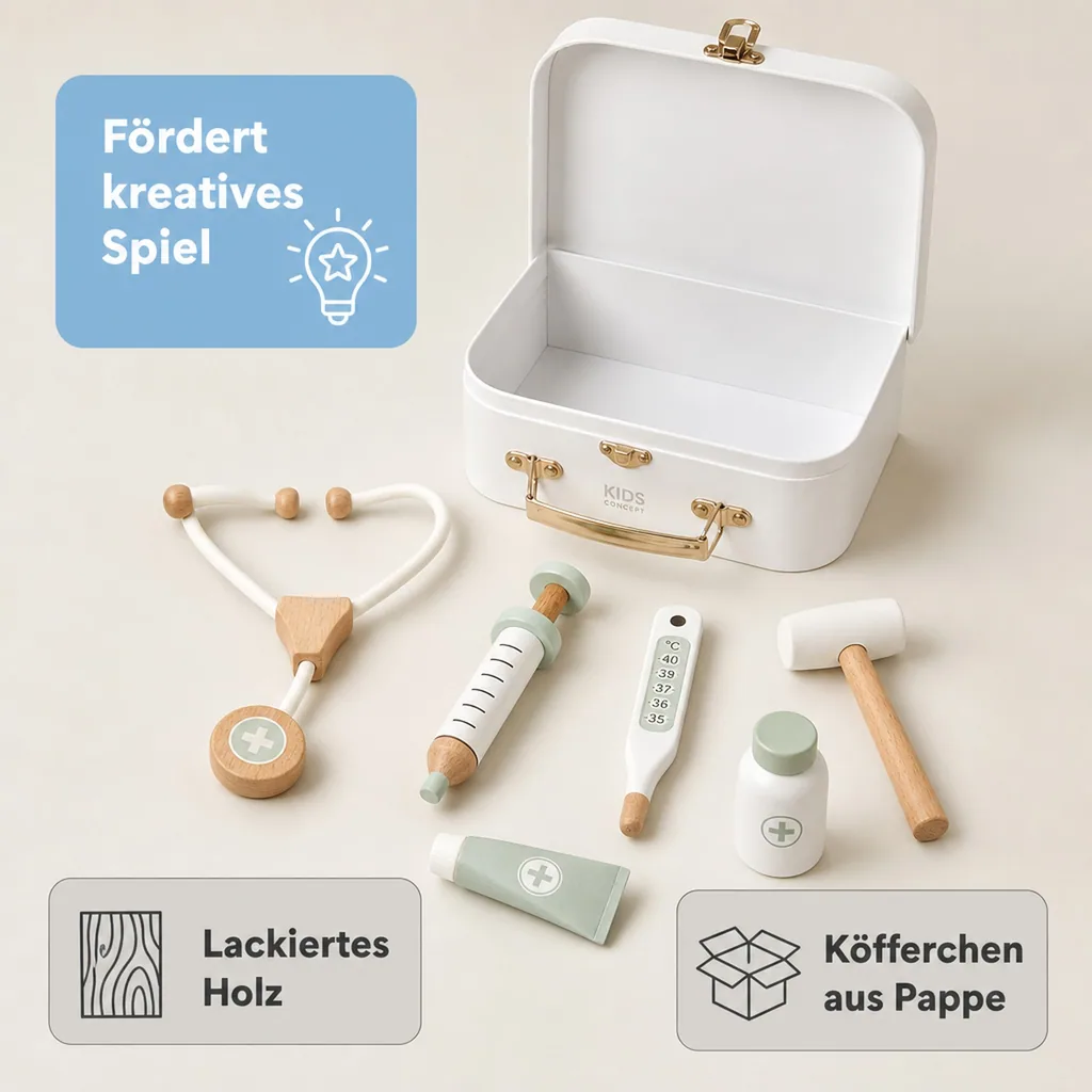 Kids Concept Spielzeug Arztkoffer weiss