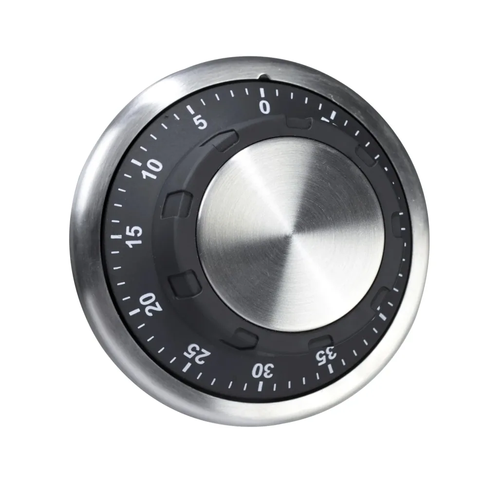 Magnet-Timer, Edelstahl, Mechanischer Kurzzeitwecker