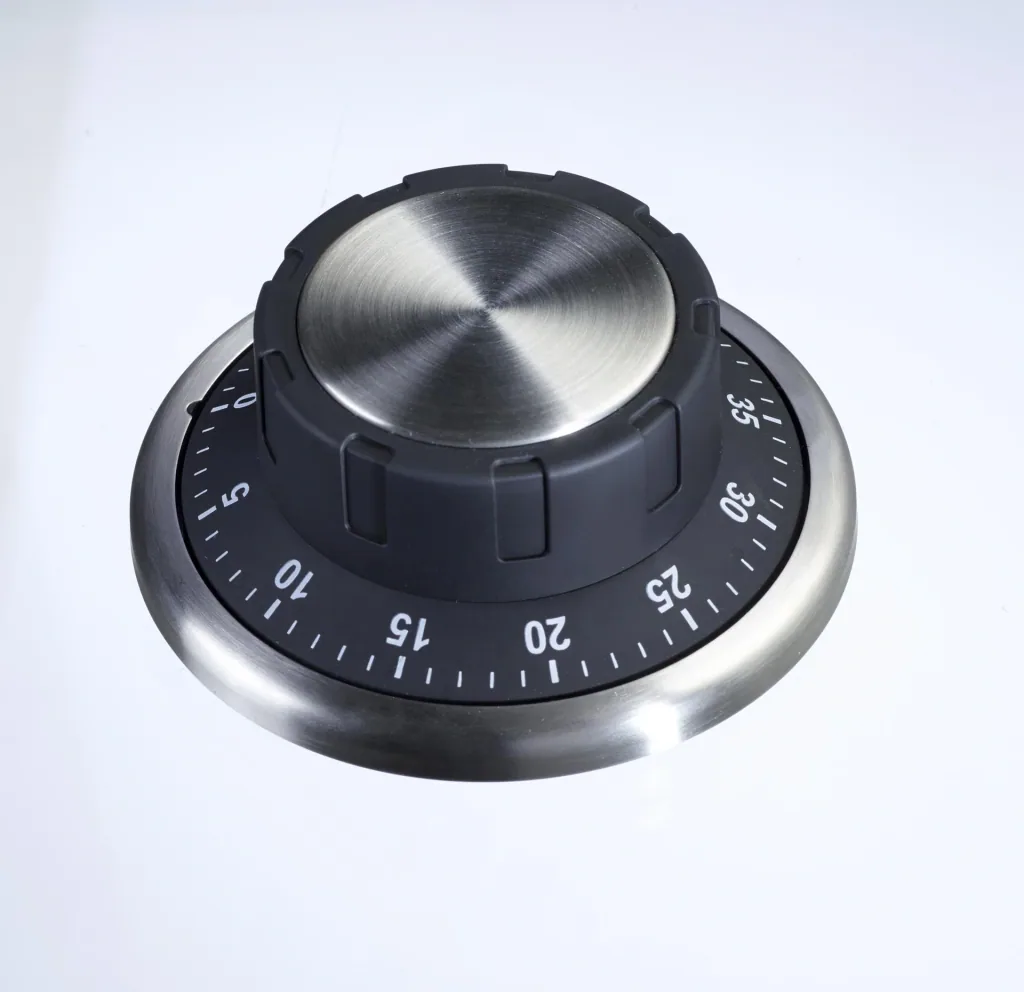 Magnet-Timer, Edelstahl, Mechanischer Kurzzeitwecker