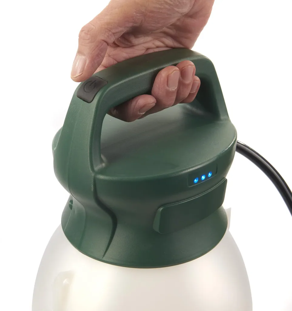 Akku-Sprühgerät Li-Ionen 8L GM ALS + Unkrautfrei Weedex Total 380 ml + Sprühschirm 2er Set