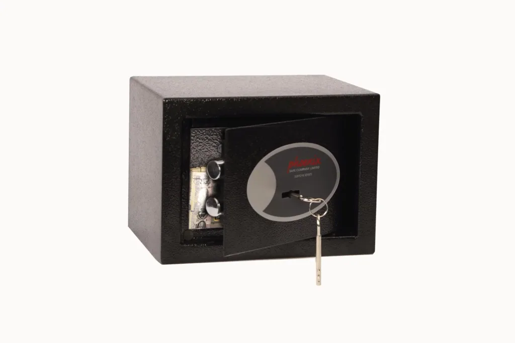 Sicherheitstresor Compact Home Office mit Schlüsselschloss, schwarz