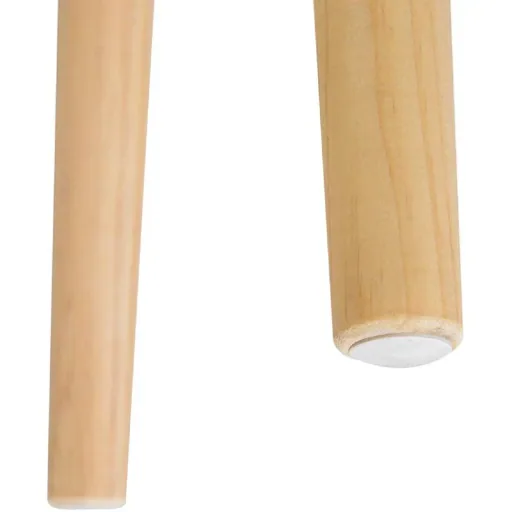 Beistelltisch Couchtisch Wohnzimmertisch rund aus MDF-Holz+Kiefer natur ?38,5 x 41,5 cm