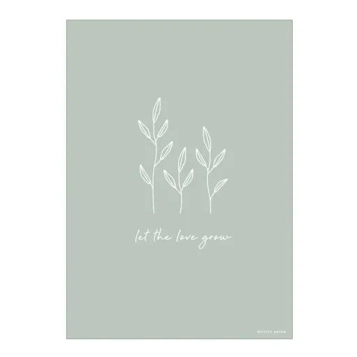 Little Dutch Poster Kamille oliv "Wild Flowers"  zweiseitig