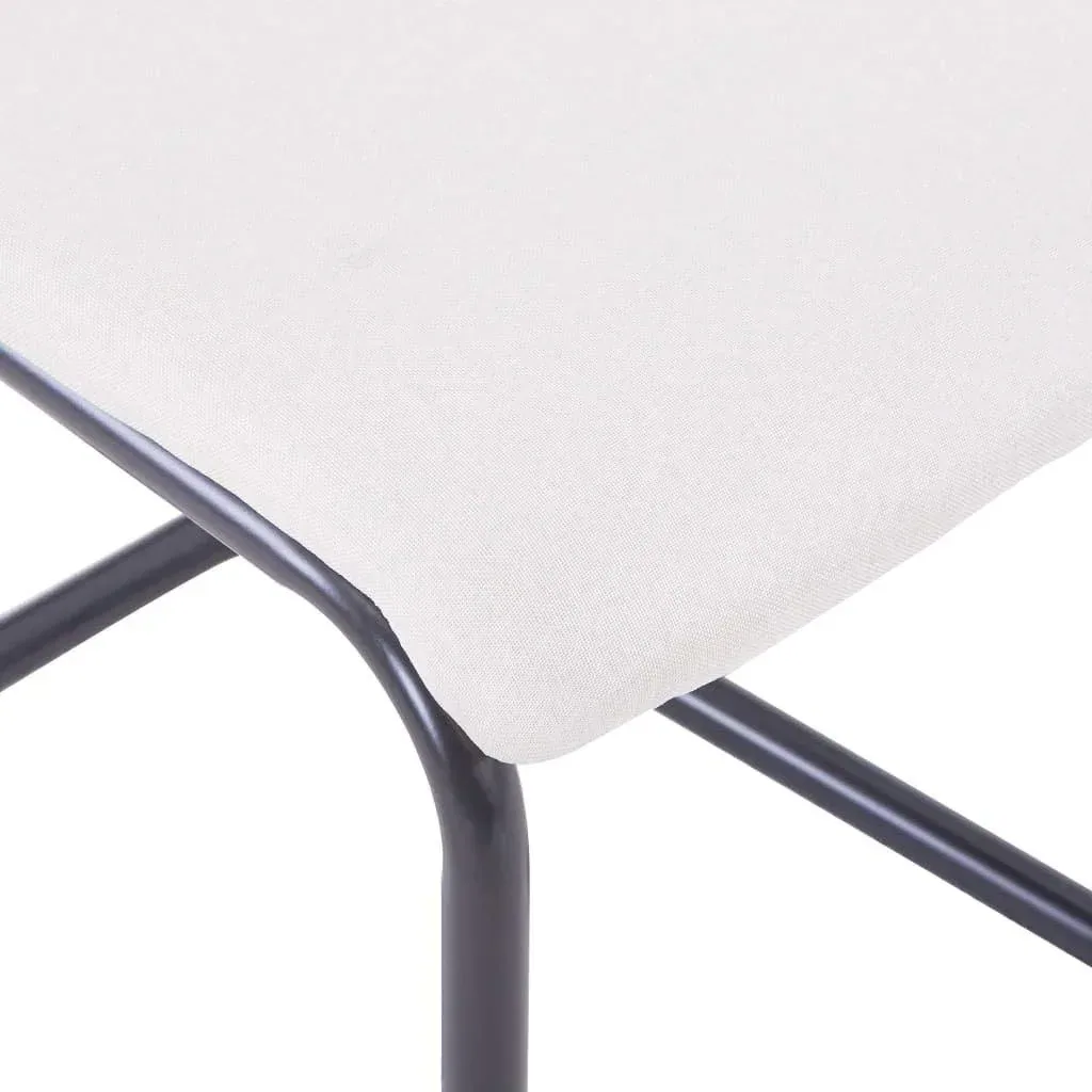 Esszimmerstühle 2tlg. Stoff creme