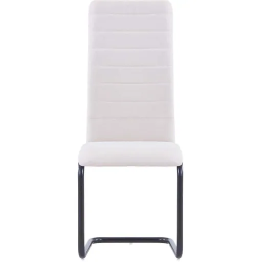Esszimmerstühle 2tlg. Stoff creme