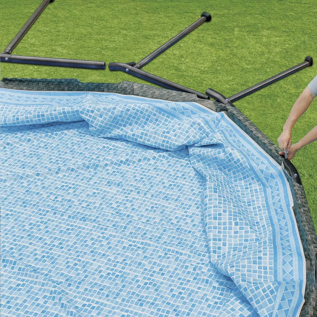 Summer Waves Pool 549x132 cm, rattan
