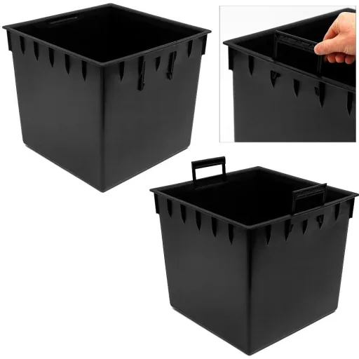 Blumentopf Rato Niedrig anthrazit 32x32x33cm