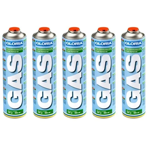 Sonderverpackung 5-fache Gasflaschen mit Gewindeanschluss