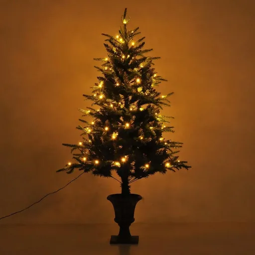Weihnachtsbaum 150cm Tannenbaum 100 LEDs 668 Spitzen