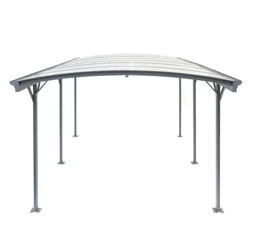 Westmann Aluminium Rundbogen Carport und Überdachung anthrazit, 505x300x220 cm