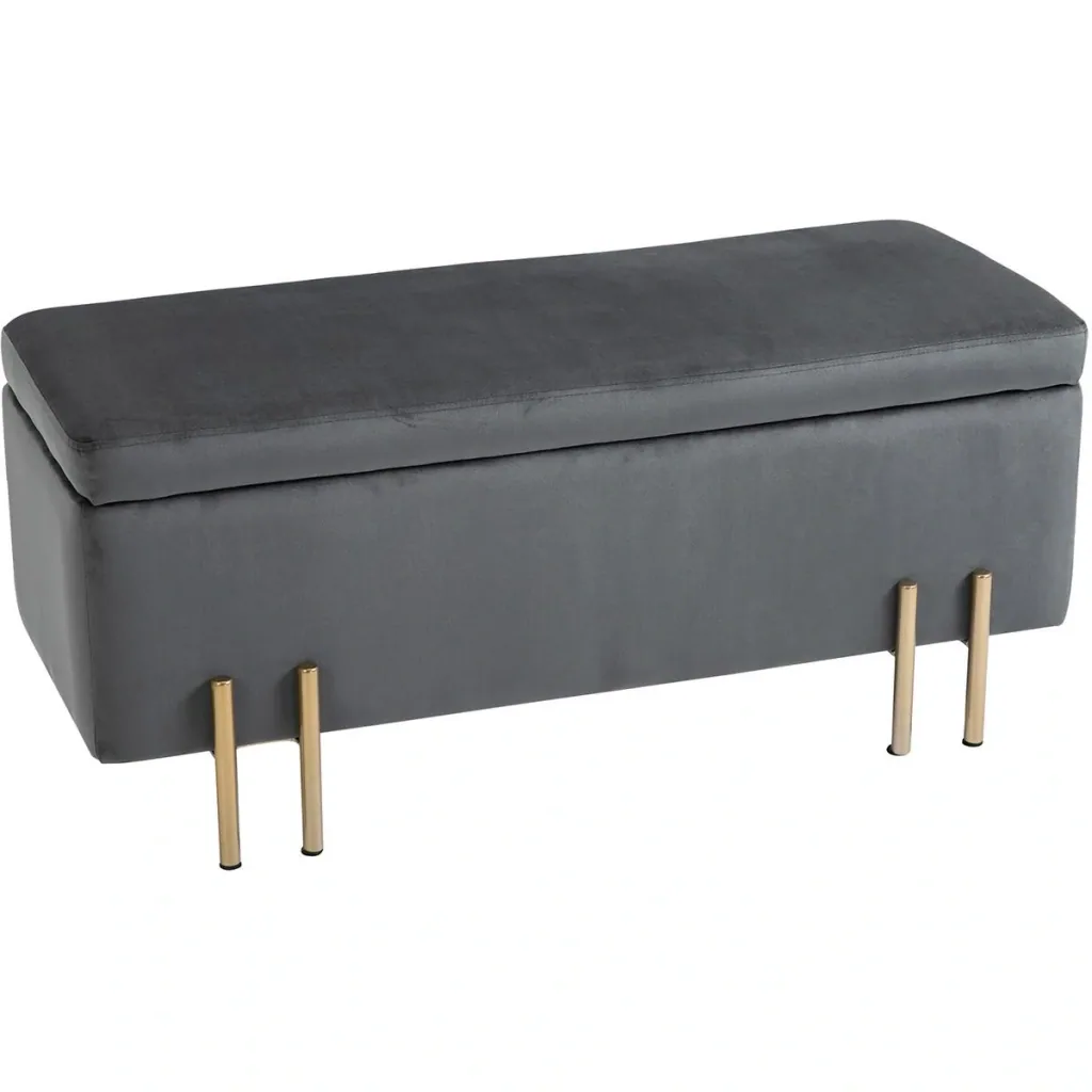 Elegantes Sofa mit Stauraum, dunkelgrau