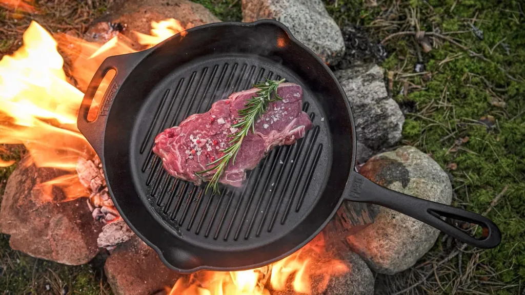 Grill-Feuerpfanne gp30 mit Stiel