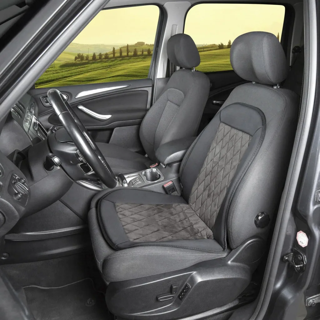 Sitzheizung Heizkissen Carbon Elegance schwarz grau
