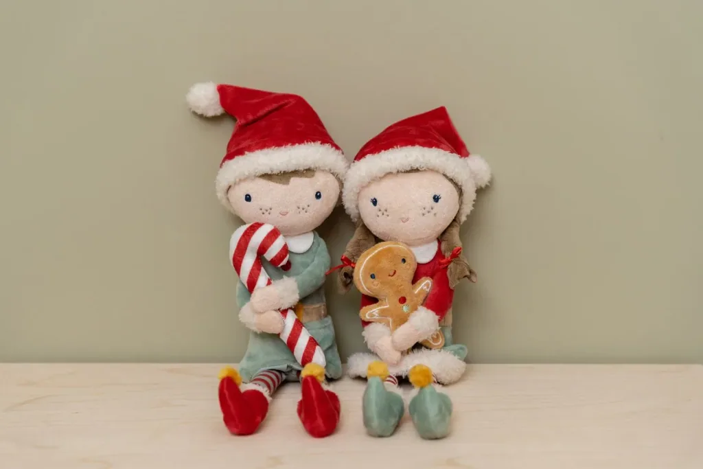 Little Dutch Stoffpuppe, Kuschelpuppe, Weihnachtspuppe - Rosa 35 cm