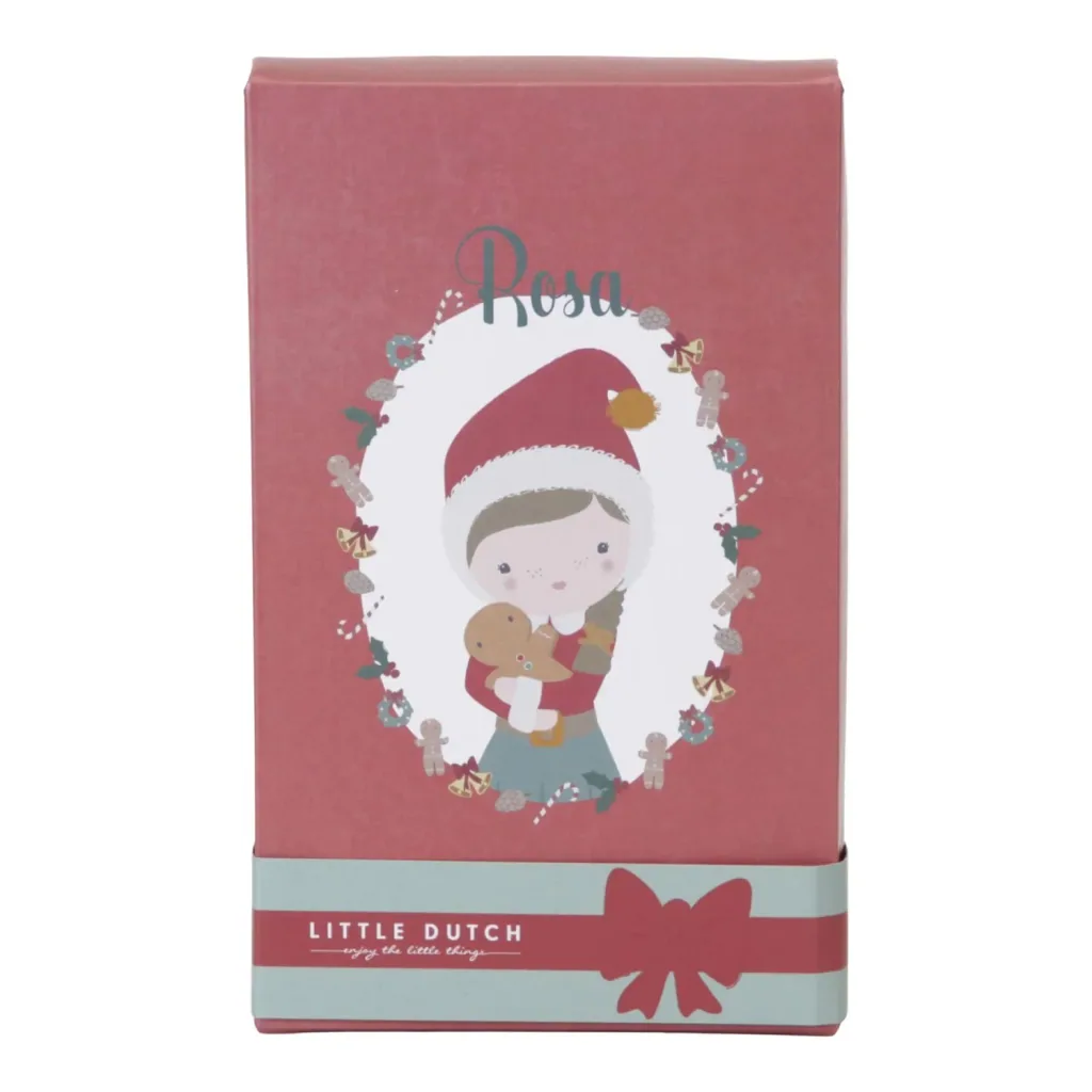 Little Dutch Stoffpuppe, Kuschelpuppe, Weihnachtspuppe - Rosa 35 cm