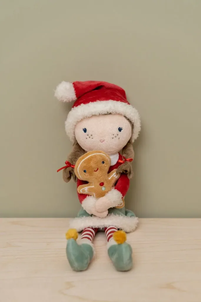 Little Dutch Stoffpuppe, Kuschelpuppe, Weihnachtspuppe - Rosa 35 cm