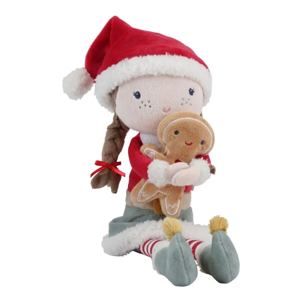 Little Dutch Stoffpuppe, Kuschelpuppe, Weihnachtspuppe - Rosa 35 cm