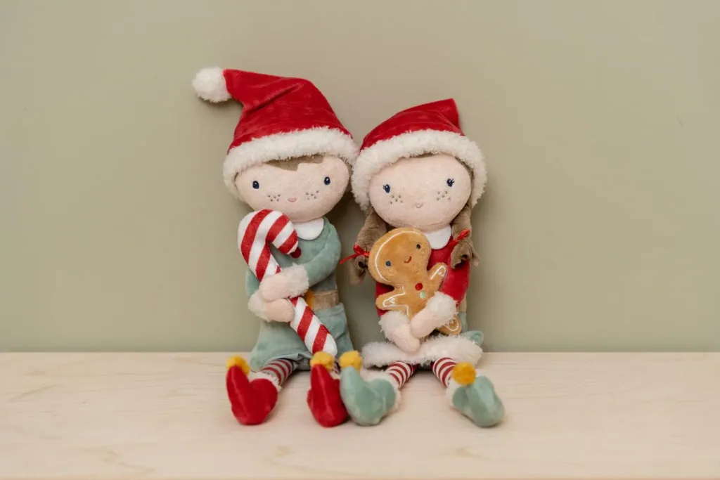 Little Dutch Stoffpuppe, Kuschelpuppe, Weihnachtspuppe - Rosa 35 cm