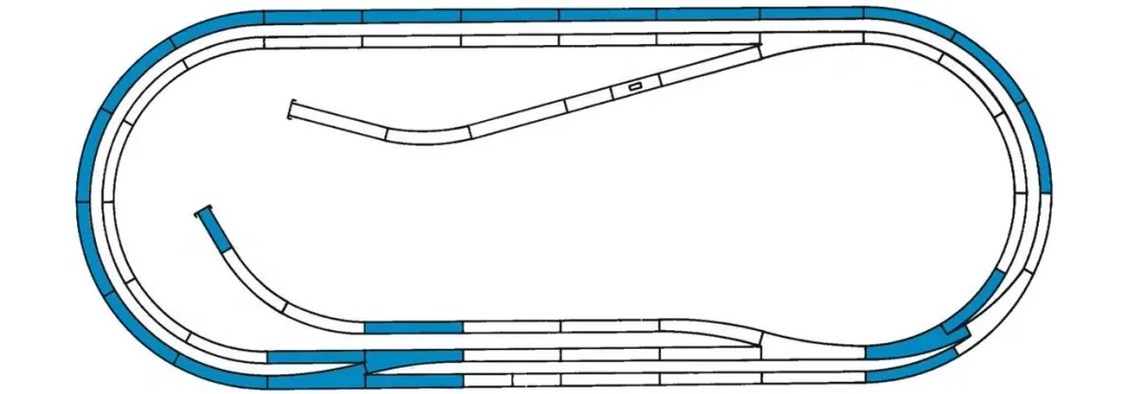 ROCO LINE Gleisset D (Gleise mit Bettung)