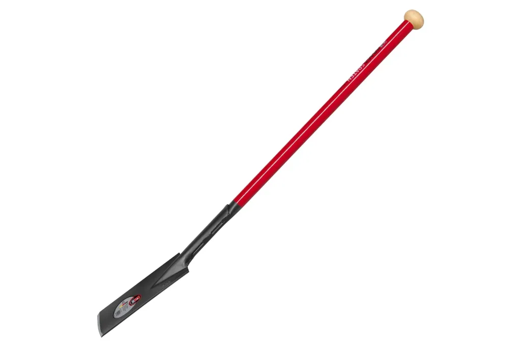 Spaten Kraftspaten, Blattstärke 5 mm, Arbeitsbreite 125 mm, pulverbeschichtet, Holzknauf, Stahlrohrstiel 92 cm